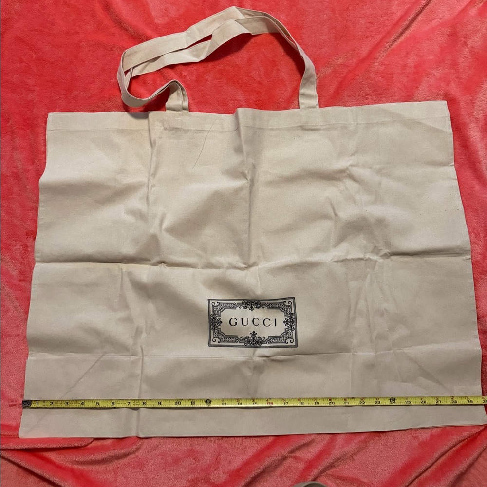 New Oversized Gucci Reusable Canvas Tote Shopping Shoulder Bag Cotton